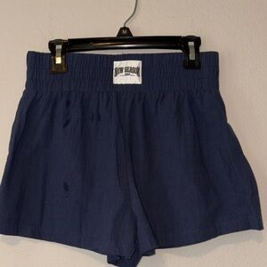 SHEIN Women's Dark Blue Athletic Shorts